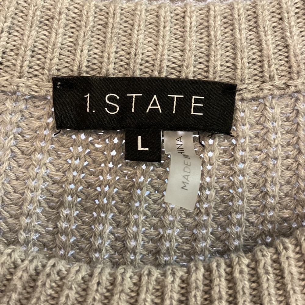 1 State Chevron Color Block Sweater Size L - image 6